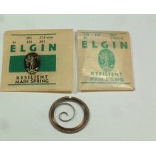 Elgin 6s Pocket Watch Main Spring 2 824 Resilient Elgin Springs
