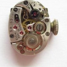 Elgin Cal 650 Watch Movement And Dial Running