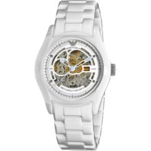 Emporio Armani Men s Automatic White Ceramic Bracelet Watch