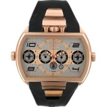 Equipe Dash Xxl Men's Watch With Rose Gold Case And Silver Dial E906
