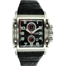 Equipe Spring Men's Watch with Silver Case and Black Dial
