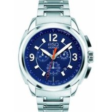 Esq By Movado Men's Excel Blue Dial Chronograph Stainless Watch 07301417