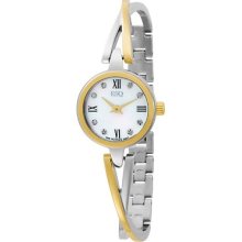 Esq By Movado Swiss Quartz Ladies Diamond Watch Mop 07101320 Sienna