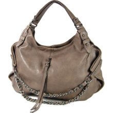 Fashion Designer Inspired Braided Style Hobo Handbag Purse Stone