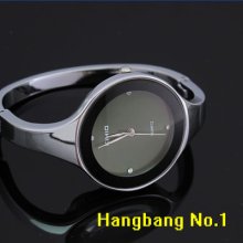 Fashion Kimio Stainless Steel Black Dial Ladies Bracelet Quartz Wrist Watch