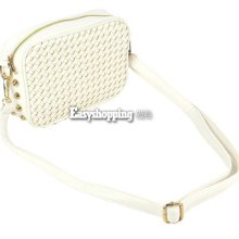 Fashion Korea Women Girl Personality Rivet Knitting Cross-body Shoulder Bag Es9p