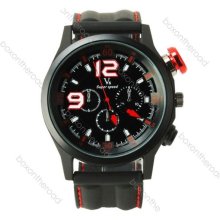 Fashion Military Rubber Silicone Band Men Sports Analog Watch Fathers' Day