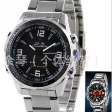 Fashion Waterproof Electric Watch Mens Sport Wrist Digital Led Watch 2167