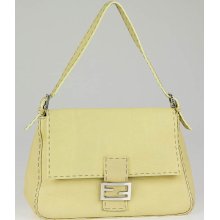Fendi Yellow Selleria Leather Mama Forever Flap Bag