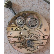 Fine Pocket Watch Movement & Dial 49,5 Mm. Running Condition