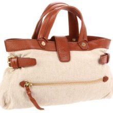 Foley & Corinna Linen Brown 895212-LINEN BROWN Buckled Satchel