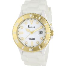 Freelook Mens Ha1433g-9 Sea Diver Jelly White With Gold Bezel Watch