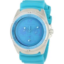 Freestyle Womens Hammerhead Chrono Stainless Watch - Blue Rubber Strap - Blue Dial - FS84941