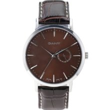 Gant Gents Gw10005 Brown Dial Brown Strap Watch