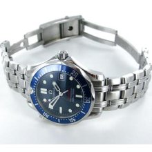 Gents Omega Seamaster Professional Blue Wave Dial Stainless Steel Divers Watch