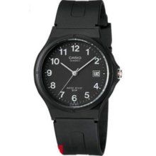 Genuine Casio Black Date Plastic 50m Watch Mw-59-1b