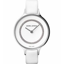 Georg Jensen Ladies' Watch 315 Concave With Diamonds - Small
