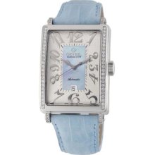 Gevril Women's 6207NE Glamour Automatic Blue Diamond Watch ...