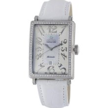 Gevril Women's 6209NV Glamour Automatic White Diamond Watch ...