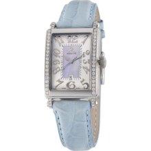 Gevril Women's 7247NE Mini Quartz Avenue of Americas Blue Diamond ...