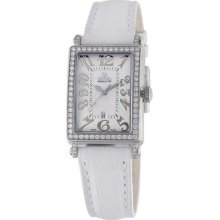 Gevril Women's 7249NL Mini Quartz Avenue of Americas White Diamon ...