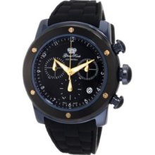 Glam Rock Women's Gr50112 Aqua Rock Chronograph Black Dial Silicone Watch