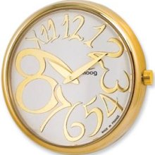 Gold-tone Pol. Stainless Steel White Dial Gold-tone Mrkrs Watch Only