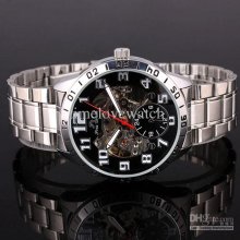 Good Bargain Black Decoration Men Mechanical Watch Automatic Self-wi
