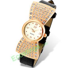 Good Jewelry Rhinestones Lady's Watch + Band