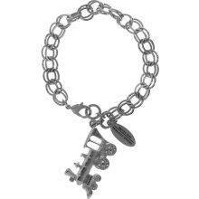Grand Central Silvertone Locomotive Charm Bracelet