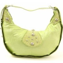 Green Hobo Designer Inspired Fashion Purse Handbag Bag