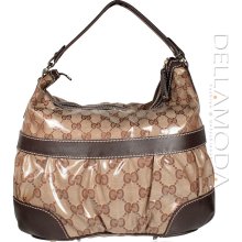 Gucci Crystal Medium Hobo bag GG Beige handbag 223965 (GG1663)