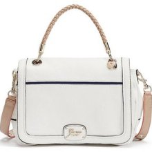 Guess Briza Top Handle Crossbody Bag Just In Whte Multi