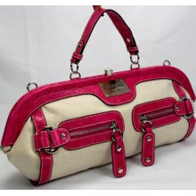 Guess Cricket Pink Frame Women's Satchel Shoulder Bag Handbag