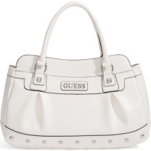 GUESS Factory Winsome Satchel with Woven Trim