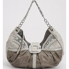 Guess Hugs Taupe/gray/ivory Large Hobo Bag-nwt