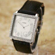 Guess Ladies Watch Black Leather G75603l Usa