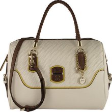 Guess Makala Box Satchel White Multi - Season -