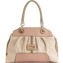 Guess Sauvage Satchel, Handbag, Tan Multi, Vg355805,