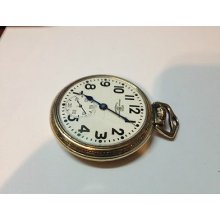 Hamilton Ball Official Standard Cleveland 999b Railroad Pocket Watch Gold Filled