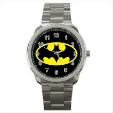 Hot Batman Logo Quality Sport Metal Wrist Watch Gift