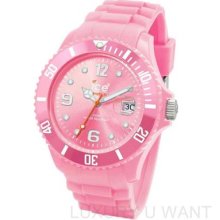 Ice Sipkbs09 Sili Forever Collection Pink Silicon Plastic Dial Unisex Watch