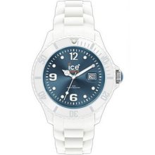 Ice Unisex Big Sili White/jeans Dial Watch Siwjbs10