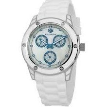 In Box Stunning Wellington Ladies White/blue Crystal Quartz Watch Gift