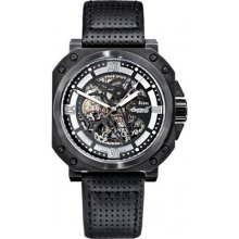 Ingersoll Men's Bison No. 38 IN4105BBK Black Leather Automatic Wa ...