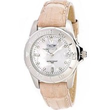 Invicta 0003 Pro Diver Quartz Genuine Crocodile Strap Mens Watch