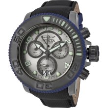 Invicta 10716 Men's Sea Hunter Black Strap Gunmetal Tone Navy Blu ...