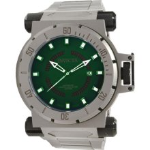 Invicta 11699 Men $5995 Coalition Automatic Green Dial 3h Titanium Band Watch