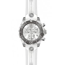 Invicta 12397 Men's Pro Diver Polyurethane Band Silver Dial Watch