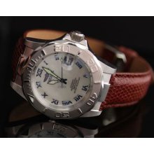 Invicta Mens Pro Diver Automatic Elegance Blue Roman Numerals Mop Dial Watch